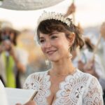 Milana Vayntrub Instagram - Married my husband in front of the temple he built. Our impromptu rabbi @elienblue had us exchange pink sunglasses under a chuppah held by irl spirit guide @michaelawat and lifelong friend @alina.greenbergla and their perfect partners. Thank you to the ladies at @zimmermann for helping me find a dress that was miraculously an extension of the temple. And thank you to @alicyn for the crown! Photos by the trusty, dusty and talented @svetolov. Special shout-out to @ajsalty who we couldn’t and wouldn’t have done it without. Love you. Thank you.