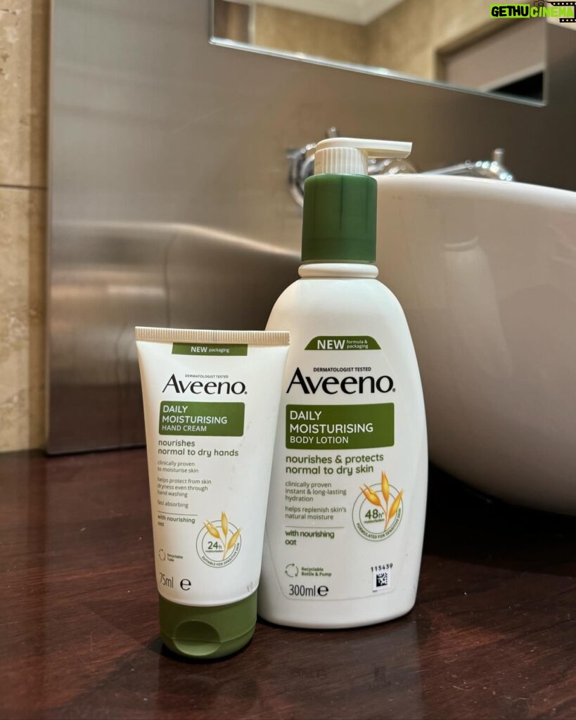 Millie Court Instagram - AD We are loving the AVEENO Daily Moisturising Range for our sensitive and dry skin. The lotion has been perfect for us as it provides instant and long-lasting hydration, and keeps us feeling hydrated in these winter months! (Including Liams hands and muscles 🤣) Get your winter skincare routine ready and shop the AVEENO Daily Moisturising Range now at @amazonuk ✨ #Sensitive #Aveeno #WellnessPioneer #AveenoDailyMoisturising #DrySkin #SensitiveSkin #WinterSkinRoutine