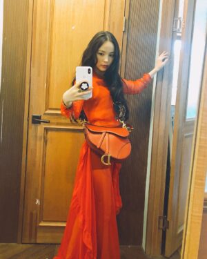 Min Hyo-rin Instagram - 💃💃💃#DiorSaddle @Dior #ellekorea