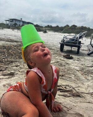 Mina Starsiak-Hawk Instagram - I was busy being unhinged over her birthday last week but I hear today is National Daughters Day so I’ll use this time to say, as far as daughters go, this is one for the record books y’all!
::::::
She has changed my life and made me better in so many ways and I can’t ever imagine her not being my tiny best friend 🤍 She’s funny and fearless and wild and is going to disrupt this world in all the best way.
::::::
She will never question a day in her life how loved she is.  So, here’s to National Daughters Day and my Charlotte Drew!
