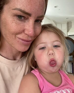 Mina Starsiak-Hawk Instagram - I was busy being unhinged over her birthday last week but I hear today is National Daughters Day so I’ll use this time to say, as far as daughters go, this is one for the record books y’all!
::::::
She has changed my life and made me better in so many ways and I can’t ever imagine her not being my tiny best friend 🤍 She’s funny and fearless and wild and is going to disrupt this world in all the best way.
::::::
She will never question a day in her life how loved she is.  So, here’s to National Daughters Day and my Charlotte Drew!