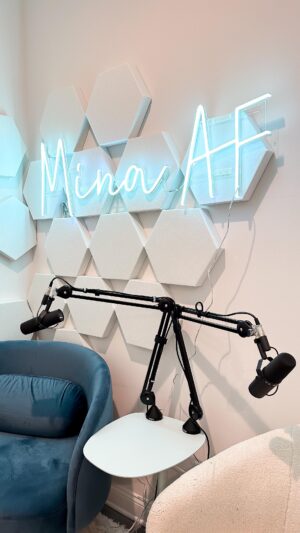 Mina Starsiak-Hawk Instagram - Mina’s husband Steve is back this week to discuss their relationships with alcohol and why they both decided to go sober.

Link in bio or stories to listen to this week’s new episode!