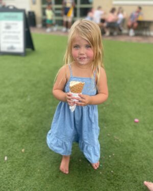 Mina Starsiak-Hawk Instagram - I was busy being unhinged over her birthday last week but I hear today is National Daughters Day so I’ll use this time to say, as far as daughters go, this is one for the record books y’all!
::::::
She has changed my life and made me better in so many ways and I can’t ever imagine her not being my tiny best friend 🤍 She’s funny and fearless and wild and is going to disrupt this world in all the best way.
::::::
She will never question a day in her life how loved she is.  So, here’s to National Daughters Day and my Charlotte Drew!