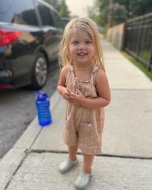 Mina Starsiak-Hawk Instagram - I was busy being unhinged over her birthday last week but I hear today is National Daughters Day so I’ll use this time to say, as far as daughters go, this is one for the record books y’all!
::::::
She has changed my life and made me better in so many ways and I can’t ever imagine her not being my tiny best friend 🤍 She’s funny and fearless and wild and is going to disrupt this world in all the best way.
::::::
She will never question a day in her life how loved she is.  So, here’s to National Daughters Day and my Charlotte Drew!