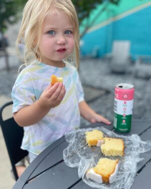 Mina Starsiak-Hawk Instagram - I was busy being unhinged over her birthday last week but I hear today is National Daughters Day so I’ll use this time to say, as far as daughters go, this is one for the record books y’all!
::::::
She has changed my life and made me better in so many ways and I can’t ever imagine her not being my tiny best friend 🤍 She’s funny and fearless and wild and is going to disrupt this world in all the best way.
::::::
She will never question a day in her life how loved she is.  So, here’s to National Daughters Day and my Charlotte Drew!