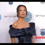 Ming-Na Wen Instagram - Last night.💙💙💙 Big thanks to my glam team for all their talents! ❤️🥰 Love you, @suzannaqface for your friendship & beauty skills. 🥰❤️Thank you, KJ, for the classy and modern hairdo and being a wonderful new friend.🥰🥰 Nabil, this dress is couture to the max! It is even more stunning in person. 💙🥰 And Lauren, thank you for the fluffing and saving me from a potential embarrassment! Makeup: @suzannaqface Hair: @kjersti.g.hair Gown: @hayariparis Dress Fluffer: 😂@laurendemiranda Also, #happyinternationalwomensday