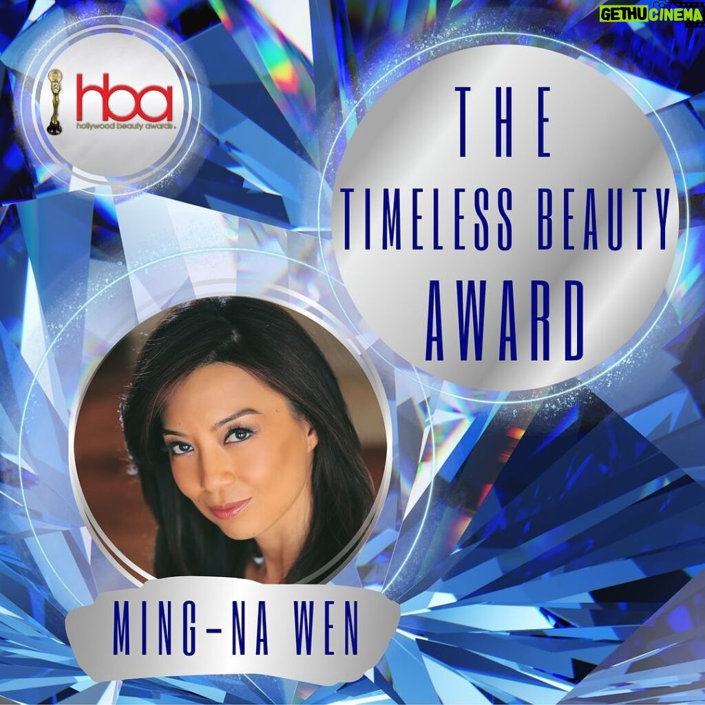 Ming-Na Wen Instagram - What is this? For real?!!! I've been chosen to receive a Timeless Beauty Award! 😳😮Thank you, @hollywoodbeautyawards for this very flattering and big ego-boosting honor!🥰❤️🥰 As someone who grew up in white suburbia and not feeling like I belonged, always seeing myself inferior to the blond All-American blue eyed beauties in school, in movies, tv and magazines, I was critical of how I looked. I was the short fat-faced Chinese girl, the nerd who loved escapism through sci-fi and in acting. So to learn I was voted for a beauty award with past recipients like Barbara Eden whom I adored in "I Dream of Jeannie" and thought she was so beautiful; to Super hot Ann-Margaret whom I idolized! I also loved that a famous person had a hyphened first & middle name. Past beautiful and talented recipients like @andiemcdowell_ @janeseymour @morganfairchild1 . It's seriously insane how I'm lumped in with these gorgeous women! I'm very grateful for this confidence boost and hope I show up looking, well, Timeless and Beautiful! Trust me, I'm going to have lots of help!! Darling Nabil @hayariparis, Merci, for dressing me. Can't wait to see what you have for me to wear! My BFF @chazdean will do his hair magic. And my girlfriend @jeonghwa.makeupartist will glam my face! Yes, it takes a village! I may still harbor many insecurities about my looks, but I've learned to find beauty in my Asian features and do appreciate the genetics of Asian skin. And that beauty is within as much as it is on the outside. Thank you for all who voted for me! Love you dearly! See you all March 3rd! ❤️🥰
