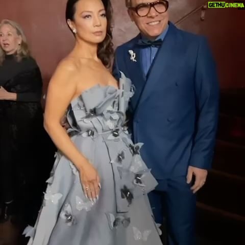 Ming-Na Wen Instagram - Thank you to my glam team! I am eternally grateful for your immense skills! ❤️🥰❤️ Makeup: @jeonghwa.makeupartist Hair: KJ Dolvik Hair Color: @chazdean Gown: @hayariparis @hollywoodbeautyawards