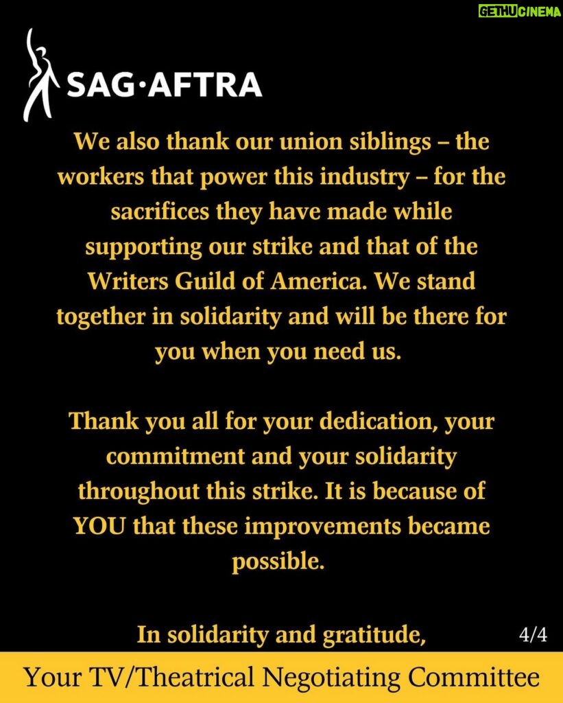 Ming-Na Wen Instagram - Grateful. Thank you to all @sagaftra members for staying strong together. Thank you to our remarkable committee negotiators for their hard work fighting for us. Thank you to our sister unions for their support and sacrifices. Woohoo!!! Time to celebrate a historical win for a fair deal and looking forward to everyone getting back to work! 👏🏼👏🏼👏🏼🥰❤️🥰❤️💪🏼💪🏼💪🏼👍🏼👍🏼👍🏼🎉🎉🎉🥳🥳🥳🥰❤️🥰