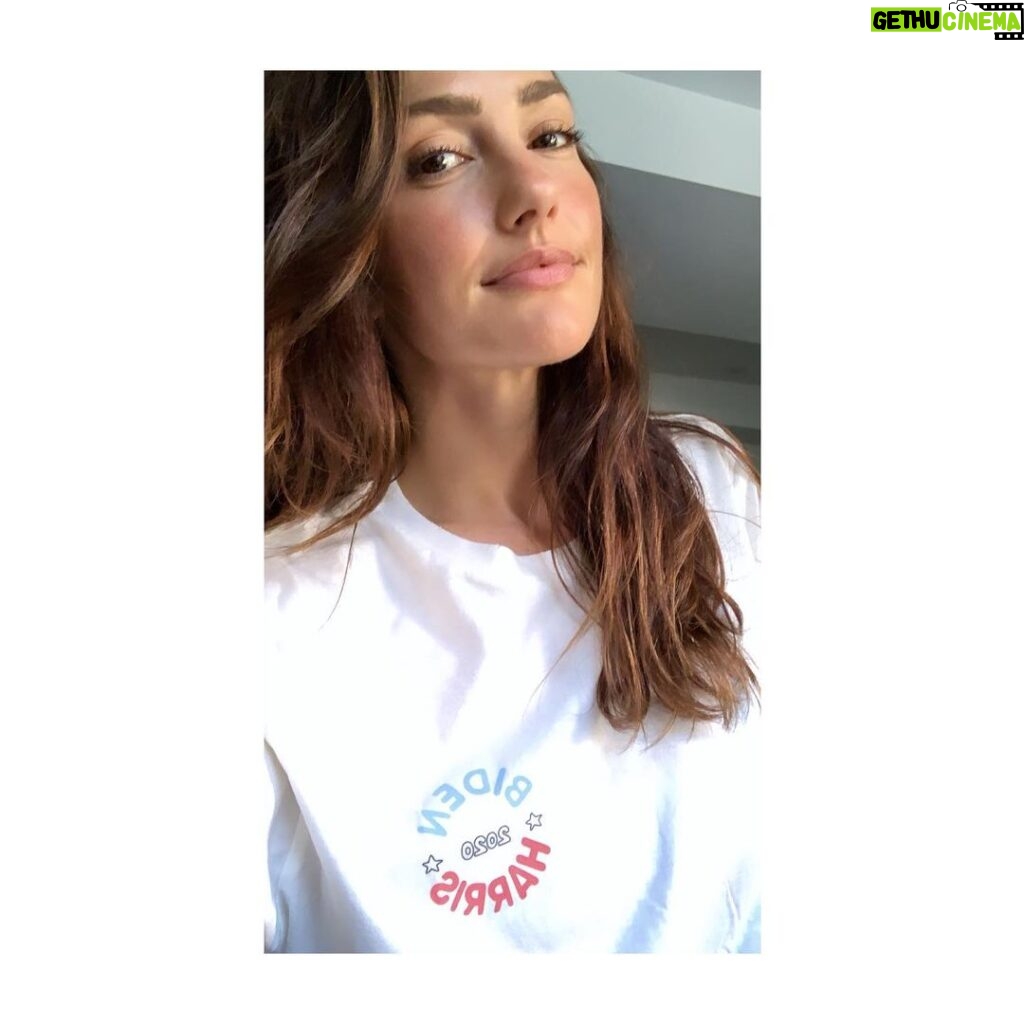 Minka Kelly Instagram - I realize the louder we are, the more we may fall on deaf ears and galvanize enthusiastic compassion and support for the Brainwasher-Who-Preys-on-the-Most-in-Need-in-Chief. That even his being literally impeached somehow garnered more support for him is extremely disheartening. I know we think the right was tricked into thinking he actually cares about anyone other than himself and the 1% and the right thinks we’re all brainwashed by leftest propaganda. He’s convinced you that the stakes are that the other side is out to destroy you and your way of life and he is here to protect you. He is not. He has turned us into a country that is turning on itself. There is no denying that his policies are not in anyone’s best interest but corporations and authoritarian foreign leaders. Trying to overturn the ACA and take away health insurance after the election from millions of people during a pandemic in which he’s presided over the avoidable deaths of 225K and counting doesn’t feel very Pro-life to me. His policies that affect our climate, immigrants and refugees, the future opportunities of communities of color and the voiceless -- make this election about humanity so much more than taxes and politics. Please, I ask you to vote with awareness and compassion for others in addition to yourself. #BidenHarris2020