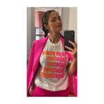 Minka Kelly Instagram – Women are the most powerful force in America. We are the majority of people and voters in this country and we will determine the outcome of this election. @argent x @supermajority have teamed up to celebrate our ambition and our awesome civic power loudly and proudly with this limited-edition bright pink suit—with proceeds benefiting Supermajority’s tireless efforts to build a powerful and diverse, women-led future. #ambitionsuitsyou