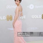 Minnie Mills Instagram - Always an honor @goldhouseco <3 thanks for a golden night ✨ Big big thanks to my wonderful team: Styling: @sarahslutsky asst. @carlee___ @miacstella Makeup: @danielcoronadobeauty Haircut: @danawillcutyou Photos: @cxchoi