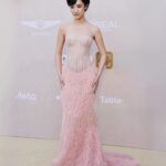 Minnie Mills Instagram - 💖💓a magical mermaid moment @minnie.mills x @goldhouseco gala 💓💖 👗: @mithridate.official 👠 : @louboutinworld 👛 : @gedebe 💎 : @hijuneparker Special thanks: @threads.co and @wearcommando 💇‍♀️: @cxchoi 💄: @danielcoronadobeauty #styling assist: @carlee___ @miacstella with #studioses team: @becca.s_ @amandafabpg @haileywolfman @celinedejesus_ @kaylaknoetgen @_jenjackson_