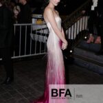 Minnie Mills Instagram - It was my honor to accompany the one and only @bachmai to the @cfda awards 💓 I’ve worn his beautiful designs on every major red carpet I’ve walked and am so grateful to have been able to walk this one with the man himself! Styling: @sarahslutsky Hair: @hairstudy Makeup: @teganricemua @charlottetilbury Jewels: @leightonjewels @kwaitdiamonds