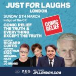 Miranda Hart Instagram - At the 02 on Sunday pm for @comicrelief come along! I stupidly told Richard Curtis he could literally ask me anything so heaven knows what shall ensue… as I say, come along! Anything for @comicrelief #rednoseday #comicrelief #richardcurtis @mewossy @iamnotjobrand