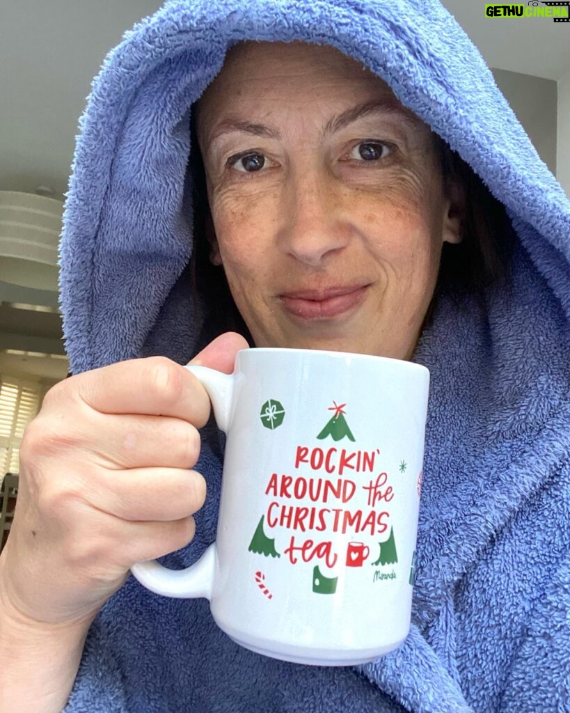 Miranda Hart Instagram - Me and me shop are supporting @astriidcharity #raiseaglassforastriid I raised a mug, snug as a bug in an ugg and a dressing gown (annoying gown doesn’t rhyme with ug) Can get mug from @themirandashop