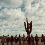 Miranda Lambert Instagram - Y’all …. I got to take a few days off from the Velvet Rodeo in Vegas to go cowgirlin’ in AZ with my sweet friend @kenda_lenseigne. Thank you for welcoming @samanthacrook1 and I into your bad ass gal gang and for introducing us to all your friends and family . Oh and thanks letting us camp in the bus in your yard for 3 days🤠🤷‍♀️. Everyone was so great to us. Your knowledge, kindness and skill blew our minds. And most importantly thank you for letting me ride Lieutenant Justin the legend. I’ll never get over that. What a horse. There were a lot of first time for everything’s this week. Mounted shooting, cutting and sorting cows, (thanks Kent and Janice ) and elk bourguignon made by Ian. Loved it all. Y’all can’t get rid of us now. See ya way too soon 🤠. Slide 3 Bam Bam doing Bam Bam things in the back😂. 🐴 Last slide is the boss @kenda_lenseigne showing us how it’s done. The actual Fastest Girl in Town. Take away sayin’s from the week … Bear Down Stay ready so you don’t have to get ready Do whatever is fun No tears Tuesday Let’s give em a do over (3rd times a charm team ML and Kenda) Country Money (thanks Sam for repping my merch shirt😂) New River, Arizona