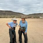 Miranda Lambert Instagram - Y’all …. I got to take a few days off from the Velvet Rodeo in Vegas to go cowgirlin’ in AZ with my sweet friend @kenda_lenseigne. Thank you for welcoming @samanthacrook1 and I into your bad ass gal gang and for introducing us to all your friends and family . Oh and thanks letting us camp in the bus in your yard for 3 days🤠🤷‍♀️. Everyone was so great to us. Your knowledge, kindness and skill blew our minds. And most importantly thank you for letting me ride Lieutenant Justin the legend. I’ll never get over that. What a horse. There were a lot of first time for everything’s this week. Mounted shooting, cutting and sorting cows, (thanks Kent and Janice ) and elk bourguignon made by Ian. Loved it all. Y’all can’t get rid of us now. See ya way too soon 🤠. Slide 3 Bam Bam doing Bam Bam things in the back😂. 🐴 Last slide is the boss @kenda_lenseigne showing us how it’s done. The actual Fastest Girl in Town. Take away sayin’s from the week … Bear Down Stay ready so you don’t have to get ready Do whatever is fun No tears Tuesday Let’s give em a do over (3rd times a charm team ML and Kenda) Country Money (thanks Sam for repping my merch shirt😂) New River, Arizona