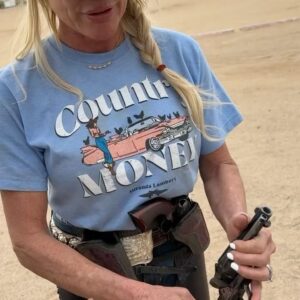 Miranda Lambert Instagram - Y’all …. I got to take a few days off  from the Velvet Rodeo in Vegas to go cowgirlin’ in AZ with my sweet friend @kenda_lenseigne. Thank you for welcoming  @samanthacrook1 and I into your bad ass gal gang and for introducing us to all your friends and family . Oh and thanks letting us camp in the bus in your yard for 3 days🤠🤷‍♀️. Everyone was so great to us. Your knowledge, kindness and skill blew our minds. And most importantly thank you for letting me ride Lieutenant Justin the legend. I’ll never get over that. What a horse. There were a lot of first time for everything’s this week. Mounted shooting, cutting and sorting cows, (thanks Kent and Janice ) and elk bourguignon made by Ian. Loved it all. Y’all can’t get rid of us now. See ya way too soon 🤠. 

Slide 3 Bam Bam doing Bam Bam things in the back😂. 🐴

Last slide is the boss @kenda_lenseigne showing us how it’s done. The actual Fastest Girl in Town. 

Take away sayin’s from the week …
Bear Down
Stay ready so you don’t have to get ready 
Do whatever is fun
No tears Tuesday 
Let’s give em a do over (3rd times a charm team ML and Kenda) 
Country Money (thanks Sam for repping my merch shirt😂)