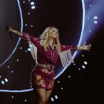 Miranda Lambert Instagram - Fringe & fire on Friday in Vegas ✨ 📸 @juliadrummond Las Vegas, Nevada