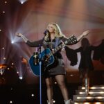 Miranda Lambert Instagram - Fringe & fire on Friday in Vegas ✨ 📸 @juliadrummond Las Vegas, Nevada