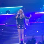 Miranda Lambert Instagram - We had a Velvet Rodeo first last night y’all!!! A gender reveal for @cameronruthm & @iamdannymitchell’s Tour Baby 🤍😭✨ Las Vegas, Nevada