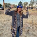 Miranda Otto Instagram - Marie, I love this beanie so much. I love that it supports community immunity, I love that it’s Amoonguna proud and I love its from you. It makes me smile. 🖤💛❤️ #amoonguna #truecolours