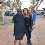 Miranda Otto Instagram - Marie, my teacher. One of the most beautiful things about working here in Alice Springs shooting True Colours has been meeting and working with Marie. She has been teaching me the Arrernte language for some of my scenes and she and Theresa welcomed me to country last week. Marie, I am humbled by your knowledge, humor, generosity and heart. Thank you for welcoming us in.