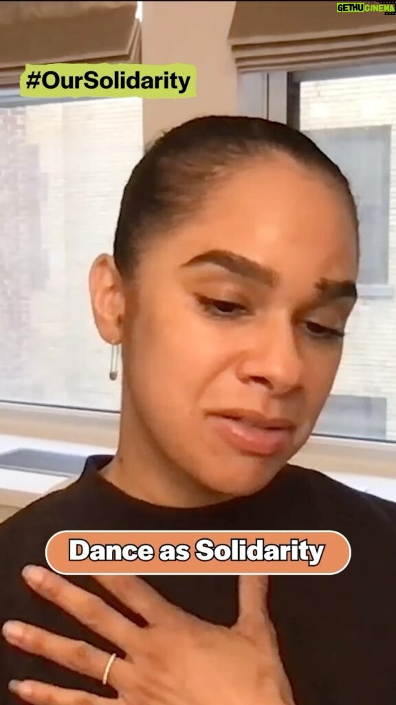 Misty Copeland Instagram - “That’s how I view solidarity. It’s dance as this heartbeat in our communities and culture that brings us together.” Watch as @africainamerica, @rennieharris, and I talk about the relationship between art, dance, and activism, as well as the importance — and challenge — of working across racial lines and standing up for each other as a key to bridging and belonging. Check out oursolidarity.org to take the solidarity pledge with us! #oursolidarity #bridging #belonging