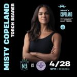 Misty Copeland Instagram - Look who’s coming to our next home match! We’re honored to have @mistyonpointe as our honorary Torchbearer for our pregame torch lighting ceremony on 4/28. 🗽
