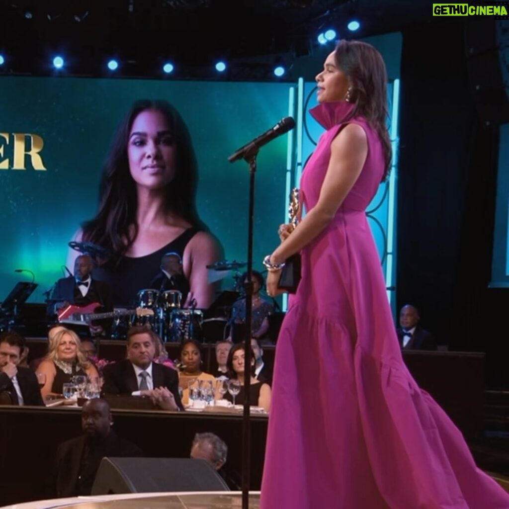 Misty Copeland Instagram - Was honored to be amongst Black excellence and accept the Trailblazer Award at @thegrio awards 💕 Styled by @kahlihaslam Hair @milesjeffrieshair Makeup @danadelaney Dress @carolinaherrera Jewelry @completedworks @alexisbittar @jamiewolfjewelry