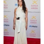 Misty Copeland Instagram - @dancetheatreofharlem has always been my home away from home. Arthur Mitchell was an invaluable mentor in my life and to be given the Vision Award under his name was an honor 💜🩰 Dress @brandonmaxwell Jewelry @officialfaberge Clutch @rogervivier Shoes @louboutinworld Styled @kahlihaslam Hair @naivashaintl Makeup @cygmakeup