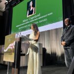 Misty Copeland Instagram - @dancetheatreofharlem has always been my home away from home. Arthur Mitchell was an invaluable mentor in my life and to be given the Vision Award under his name was an honor 💜🩰 Dress @brandonmaxwell Jewelry @officialfaberge Clutch @rogervivier Shoes @louboutinworld Styled @kahlihaslam Hair @naivashaintl Makeup @cygmakeup