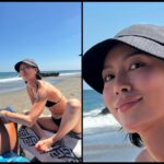 Molly Chiang Instagram - Finally got my tan back in Bali! 🤎🫶🏾😎 - 峇里島壓軸辣照來了 一樣由 @aaron77926 小安掌鏡巨作🤣 最後一篇要來分享我的峇里島烏龍豔遇 當時在沙灘曬太陽 然後小安在那邊幫我拍辣照 叫我再凹一點之類的 突然管理海灘陽傘位置的男生過來 問我有沒有助曬油 然後「請我幫他的背擦助曬油」😳 心想這點小忙幫忙他擦當然沒問題 擦的過程小安說：「他是不是想跟你搭訕，助曬油只是幌子？擦完他就會要電話？」 我：不會吧（但心中還是想說應該自己還是有點魅力吧（？）Hahhahaha Ok 擦完之後… 他就走了 恩 他真的只是來借擦助曬油。 謝謝大家 故事結束（尬笑） P.S. 你們是不是在等廖亨力紀念品？ 我！買！好！了！ 明天 12：00 敬請期待紀念品影片單元。