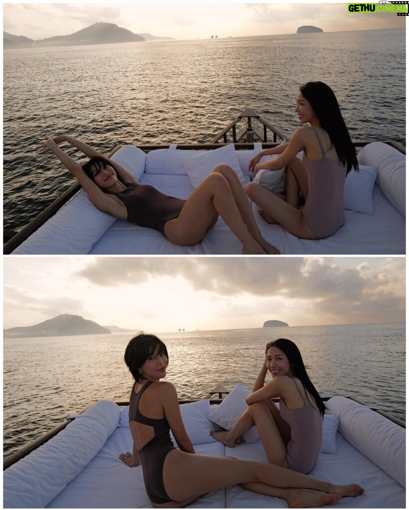 Molly Chiang Instagram - The ”Sunrise Cruise with Breakfast“ itinerary is truly a stunning experience that allows us to start the day in a unique and unforgettable way. It combines tranquility, natural beauty, and luxurious indulgence. As the sun slowly rises, the colors of the sky and the sea change with each passing moment, creating a mesmerizing spectacle. Onboard the boat, we can enjoy a sumptuous breakfast while admiring the ocean. Aman is known for its attention to detail and sense of ritual, and the staff at Amankila ensures that every aspect of the itinerary is meticulously planned. From the exquisite table settings to personalized service, everything is perfectly arranged. You can truly feel the sincerity and the sense of ceremony throughout the experience. 🌊✨ #Amankila #AmanResorts #AmanAdventures #Amanfoodie #AmanWellness #TheSpiritofAman - 吼呦Amankila的《日出郵輪早餐行程》真的真的很值得！！！🥹🫶🏾 中午發的影片我說在船上我們大概拍了500多張照片（是真的500多張） 要從500多張選10張發真的很折磨我 因為真的命中很多張美照 太好拍了！！！ 這個行程的出發時間是早上七點 而清晨的光線真的拍起照來最美 照片光線會有一種軟軟的柔和感 接近中午的光線拍起來就會比較硬 所以我才說這個行程真心很好拍 因為出發的時間點也很完美 加上早上的太陽沒有那麼烈 整個不會太熱 吹著海風超級舒服 這個行程完全是一個令人驚艷的體驗 讓我們用很獨特又難忘的方式開始新的一天 結合了寧靜、自然美景、奢華享受 然後隨著太陽慢慢升起 天空跟大海的顏色每個時刻都在變化 在船上邊享受一頓豐盛的早餐邊看海 我覺得Amankila行程還有一個很棒的地方 就是Aman真的很在於注重細節和禮儀感 Amankila的工作人員會確保行程的每個細節都經過精心安排 從精美的餐桌佈置到個人化的服務 一切都是很完善 讓你感受到滿滿的誠意跟儀式感爆棚 這個行程是我目前體驗到的Aman集團飯店最喜歡的一個行程了吧😏 （但相信以後繼續蒐集Aman酒店還會遇到更厲害的？😜） 你們看這組照片有感受到我說的清晨一早柔和軟軟的光感嗎？有吧🤣😂 P.S. 最後一張彩蛋是麥力的防曬時尚穿搭。 然後小安也有推我！！😤😂