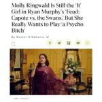 Molly Ringwald Instagram - Possibly my favorite headline- in Variety magazine. Link in bio #feud #fx #swans #losangeles #writer #trumancapote #hulu