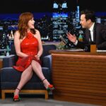 Molly Ringwald Instagram - What a fun show! Had such a great time with @jimmyfallon and @justintimberlake Thanks for having me! Photos: @toddowyoung #feud #theswans #trumancapote #fallontonight