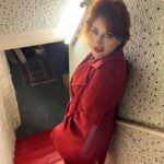 Molly Ringwald Instagram - When you and your new red Rachel Comey boots match the stairwell you have to document. ♥️