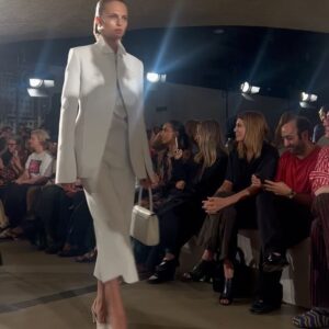 Monica Barbaro Instagram - stunning designs and mesmerizing location choice by @toryburch and what a treat to make some new friends in a mix of so many lovely people 

makeup by @misha212 
hair by @jacobrozenberg 
styled by @jeanannwilliams 

At the @amnh Gilder Center for Science, Education and Innovation