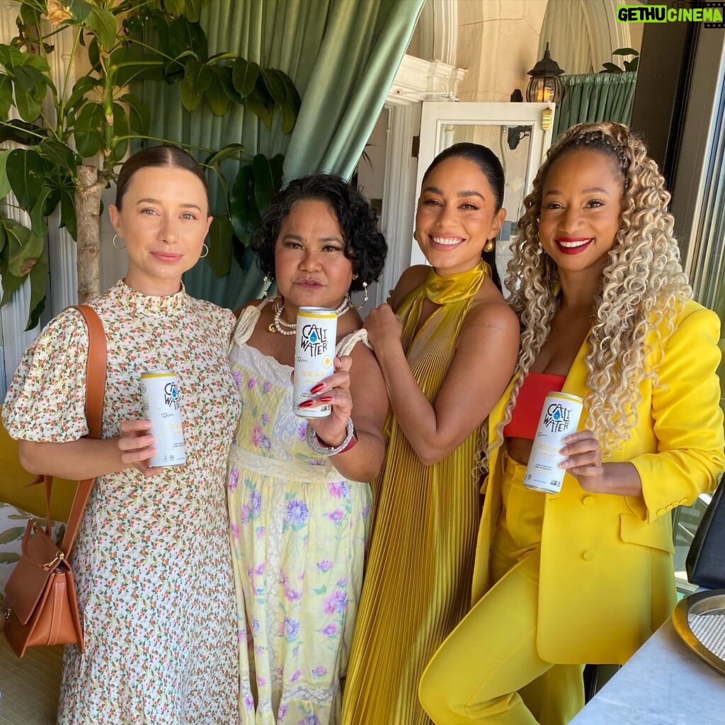 Monique Coleman Instagram - “We make each other strong” 😆😉 It was pure JOY celebrating my love @vanessahudgens and the launch of @caliwater newest flavor pineapple (which is DELICIOUS btw 🤤) with my soul sister @olesyarulin 💛 It’s beautiful to see how far we’ve all come 💛 Congrats V!!! Always proud 🫶🏾