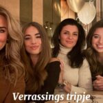 Monique Westenberg Instagram - Ik kreeg voor mijn verjaardag een stedentrip met de meiden en André mocht bepalen waar naartoe. Toen wij laatst met z’n viertjes gingen eten kregen we bij het toetje te ‘horen’ waar onze reis heen zal gaan ergens dit jaar. Dré had dit van te voren aan de eigenaar van het restaurant door gegeven. Dit was zoooo’n leuke avond en verrassing! Vorig jaar zijn we naar Rome geweest (wat voor mij ook een totale verrassing was en echt het leukste verjaardagscadeau ever). Welke stad zal het dit jaar zijn??