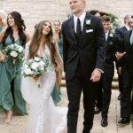 Morgan Simianer Instagram - Special moments from our special day. Words cannot express how happy I am to be your wife. #KAYPartner A huge thanks to @kayjewelers for these beautiful wedding bands, Stone can’t stop staring at his. #EveryKiss