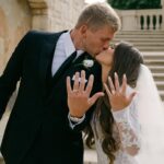 Morgan Simianer Instagram - Special moments from our special day. Words cannot express how happy I am to be your wife. #KAYPartner A huge thanks to @kayjewelers for these beautiful wedding bands, Stone can’t stop staring at his. #EveryKiss