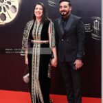Mounia Lamkimel Instagram - @marrakechfilmfestival 💍: @naamanadil 👗: @zor.creations 👔: @zaim_lux #marrakechfilmfestival #red_carpet #20th #edition #mounia_lamkimel #mounialamkimel #مونية_لمكيمل #couple #couples #couplephotography #festival #vibes