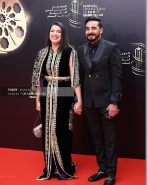 Mounia Lamkimel Instagram - @marrakechfilmfestival 
💍: @naamanadil 
👗: @zor.creations 
👔: @zaim_lux 
#marrakechfilmfestival 
#red_carpet 
#20th #edition #mounia_lamkimel #mounialamkimel #مونية_لمكيمل #couple #couples #couplephotography #festival #vibes
