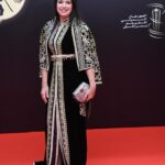 Mounia Lamkimel Instagram - @marrakechfilmfestival 💍: @naamanadil 👗: @zor.creations 👔: @zaim_lux #marrakechfilmfestival #red_carpet #20th #edition #mounia_lamkimel #mounialamkimel #مونية_لمكيمل #couple #couples #couplephotography #festival #vibes