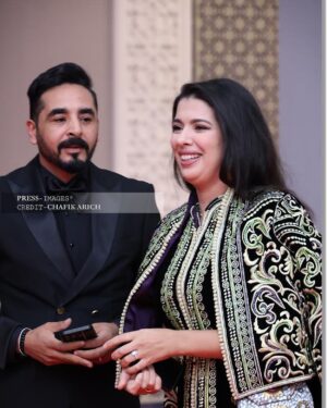 Mounia Lamkimel Instagram - @marrakechfilmfestival 
💍: @naamanadil 
👗: @zor.creations 
👔: @zaim_lux 
#marrakechfilmfestival 
#red_carpet 
#20th #edition #mounia_lamkimel #mounialamkimel #مونية_لمكيمل #couple #couples #couplephotography #festival #vibes