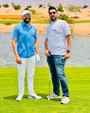 Mustafa Al abd ullaah Instagram - اول تجربة حقيقة الي مع أعز الاصدقاء في لعبة الغولف وكانت من اجمل الرياضات التي مارستها في حياتي @hamed.aljamal  @aylaoasis
