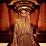 Myolie Wu Instagram - Love this outfit ✨💛👑 👗: @normakamali 💍: @chowtaifookjewellery
