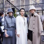 Myolie Wu Instagram - Some behind the scenes, Mr Brunello checking Mr Lee’s suit to perfection 😄, so happy to meet many friends and fans too! ❤️🇮🇹 @brunellocucinelli @brunellocucinelli_brand #brunellocucinelli #milanfashionweek2024